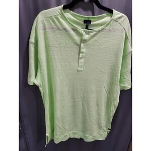 GoodMan Brand Men's Size M Green Short Sleeve Tee Crew Neck T Shirt B26 5